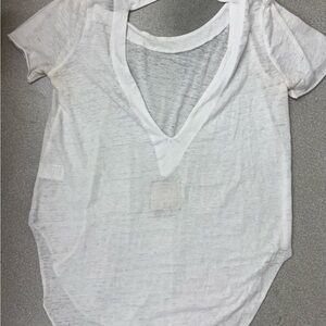 Chaser Women's White V-Neck Top